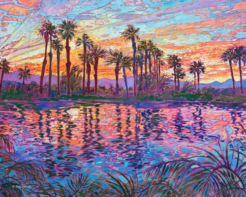 "Lake La Quinta Sunrise" 16x20 Paper Print 